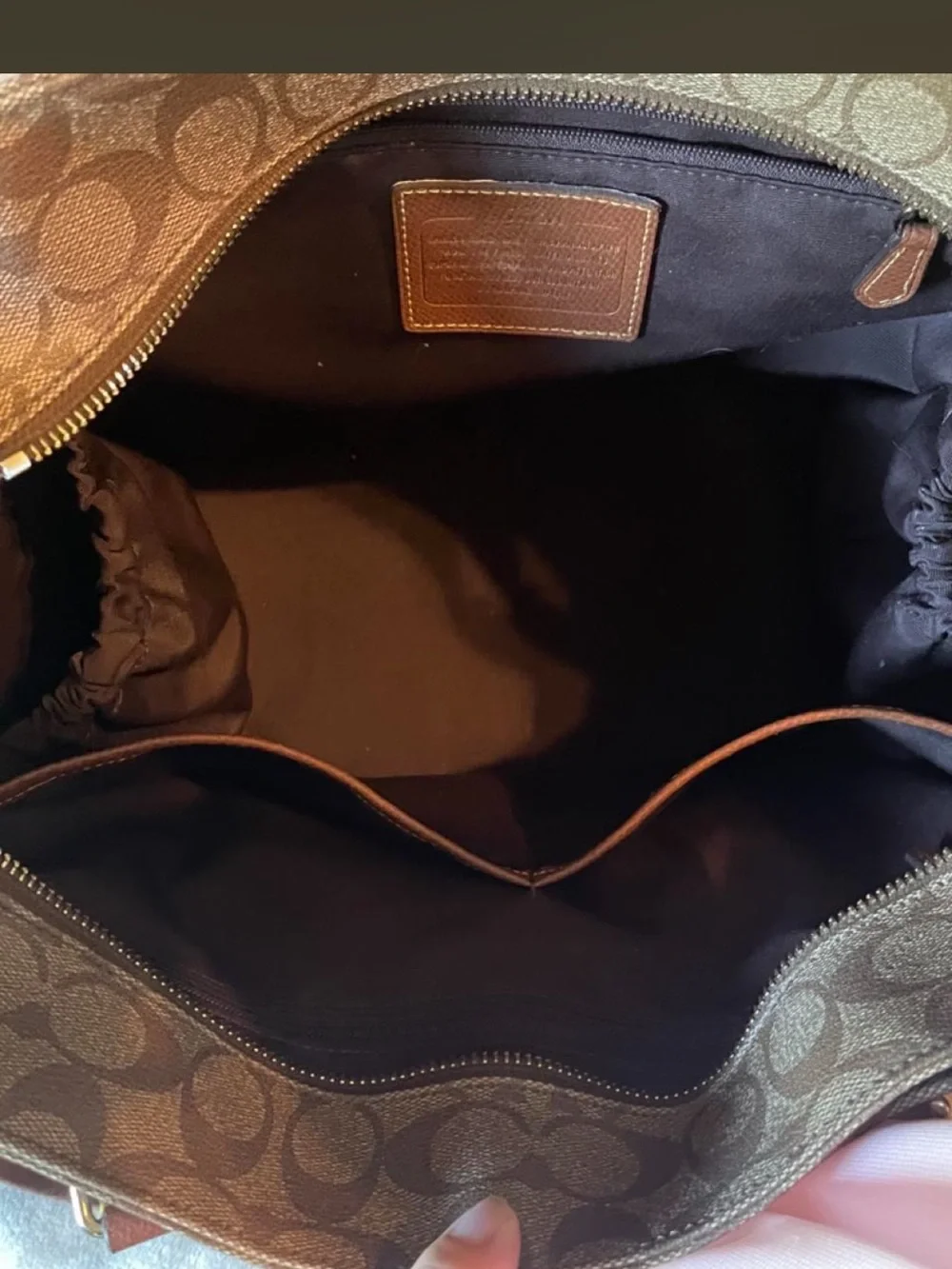 Coach Signature diaper bag